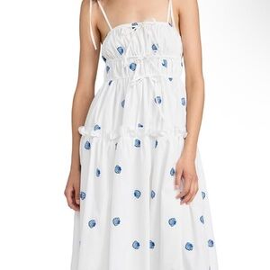 Joie White and Blue Patterned Dress
